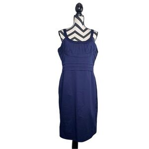 NWT Calvin Klein Sz 14 Indigo Career Sleeveless Dress